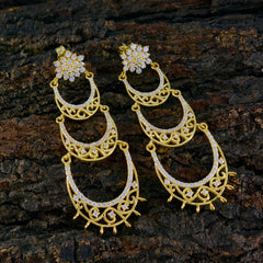 Emily White Stud Earrings: Elegant Fashion Jewelry