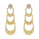 Emily White Stud Earrings: Elegant Fashion Jewelry White CZ White Stud