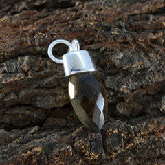 Emma Brown Dainty Pendant with Faceted Gemstone Charm