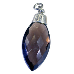 Emma Brown Dainty Pendant with Faceted Gemstone Charm