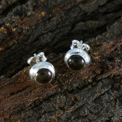 Emma Brown Solitaire Stud Earrings for Everyday Glam