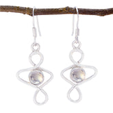 Emma Pink Solitaire Earrings for Everyday Elegance Rose Quartz Pink Dangle