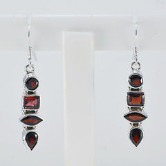 Emma Red Featherlight Earrings - Stylish Gemstone Jewelry