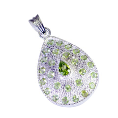 Eva Green Heart Pendant with Sparkling Gemstones
