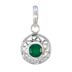 Eva Green Victorian Pendant with Elegant Green Gemstone Green onyx Green Green