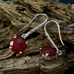Eva Red Featherlight Earrings for Vibrant Styles