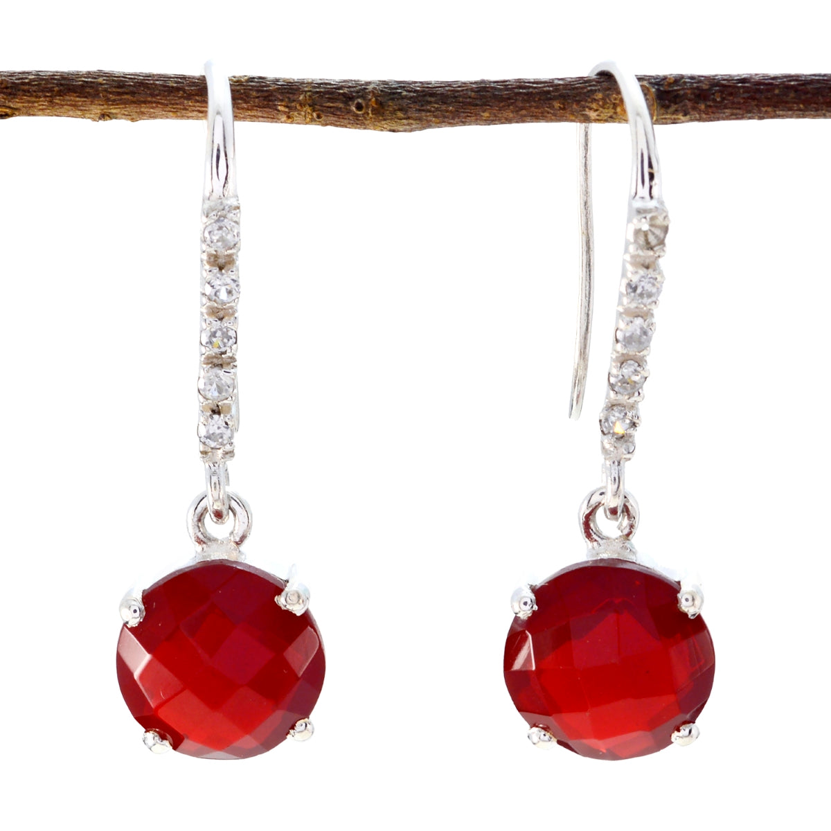 Eva Red Featherlight Earrings for Vibrant Styles Red Onyx Red Dangle