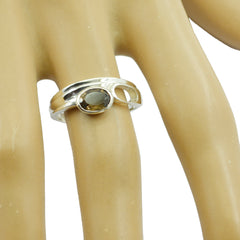 Evelyn Ethnic Brown Solitaire Ring for Everyday Glam