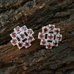 Evelyn Red Stud Earrings for Vibrant Everyday Style