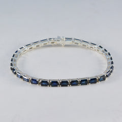 Lucy Everyday Blue Tennis Bracelet for Daily Wear