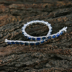 Lucy Everyday Blue Tennis Bracelet for Daily Wear