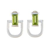 Maria Everyday Wear Green Earrings for Stylish Looks Peridot Green Stud