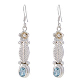 Nayara Eye-Catching Gemstone Earrings for Any Occasion Blue topaz Blue Dangle