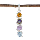 Zoey Fairytale Delicate Pendant with Colorful Gemstones Multi Stone multicolor Multicolor