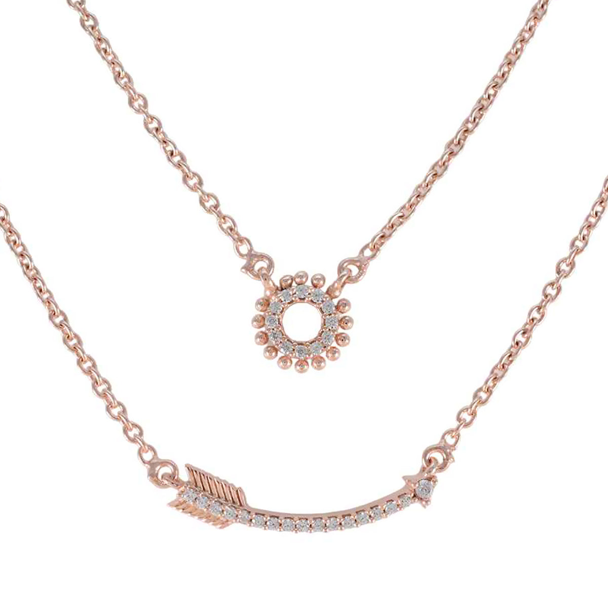 Carolina Fashion Jewelry Pendant with Glamorous Design White CZ White White