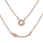 Carolina Fashion Jewelry Pendant with Glamorous Design White CZ White White