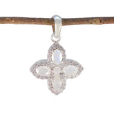 Zoe Fashion Jewelry Pendant for Everyday Glam Rainbow Moonstone White White