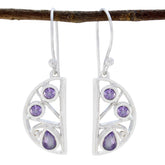 Ayaka Fashion Jewelry Purple Earrings for Stylish Looks Amethyst Purple Dangle
