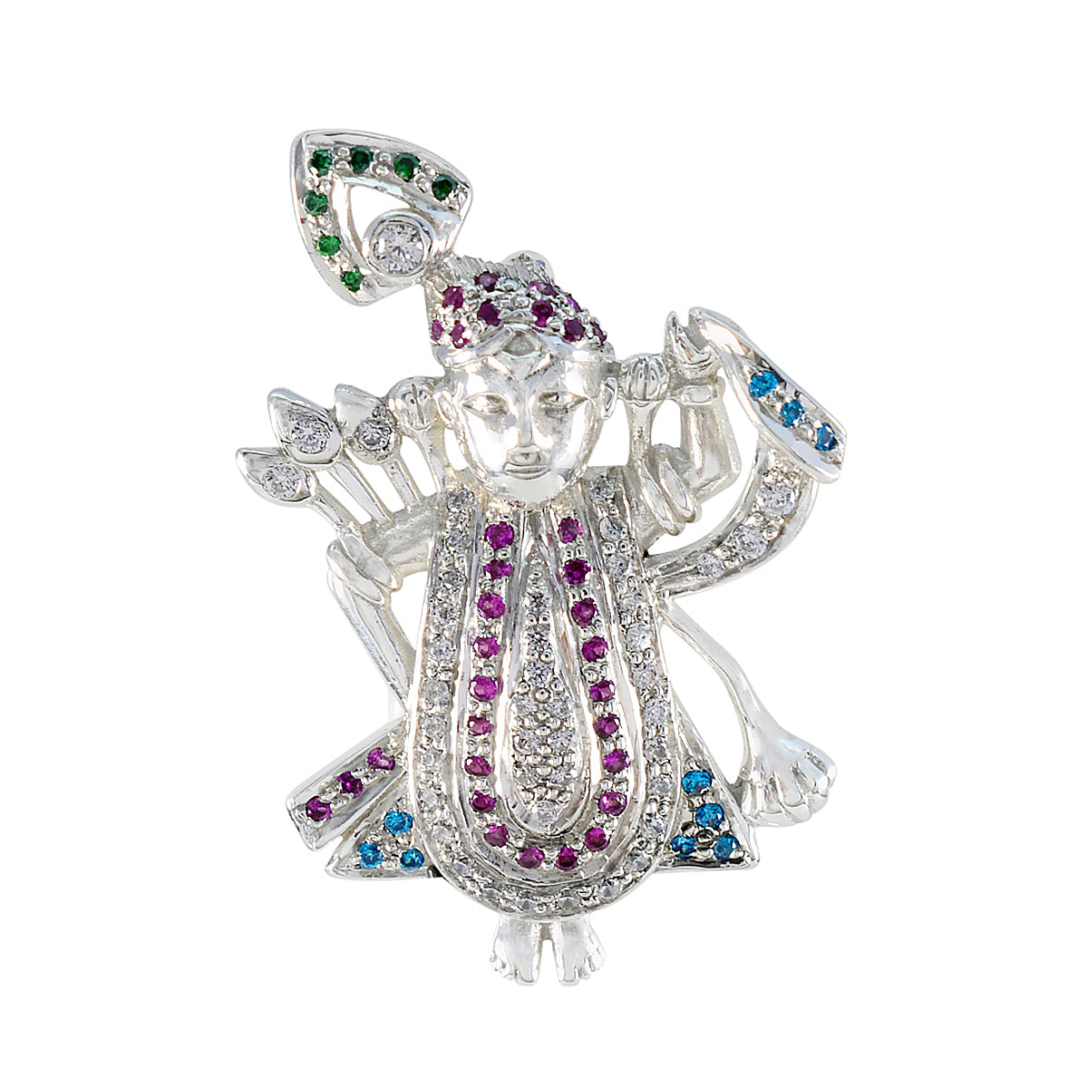 Zoey Fashion Pendant for Women - Elegant Gemstone Design Multi CZ multicolor Multicolor