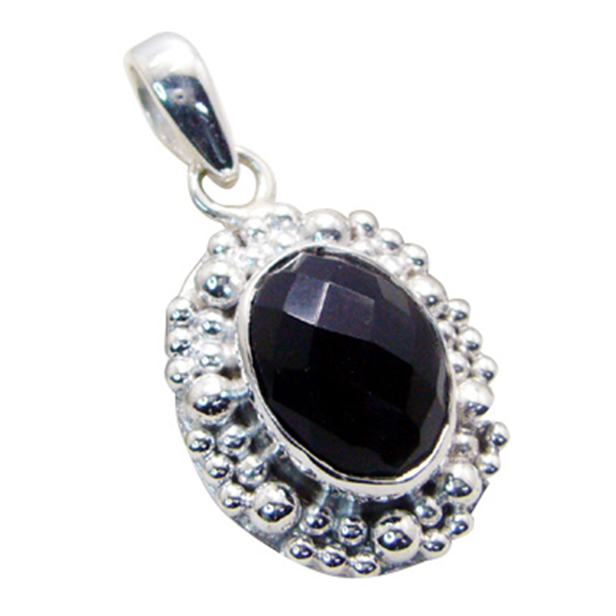 Noelia Fashionable Black Pendant Necklace for Every Occasion Black Onyx Black Black
