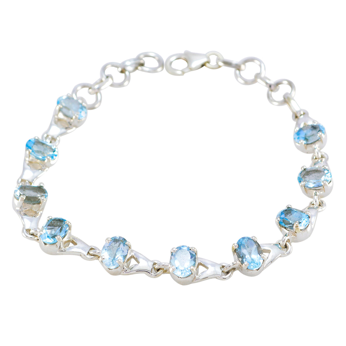 Emma Featherlight Blue Bracelet for Everyday Elegance Blue Topaz Blue