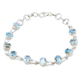 Emma Featherlight Blue Bracelet for Everyday Elegance Blue Topaz Blue
