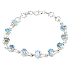 Emma Featherlight Blue Bracelet for Everyday Elegance Blue Topaz Blue