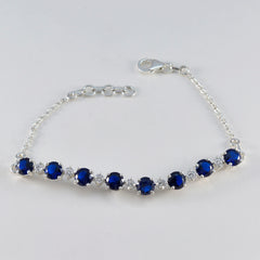 Yasmin Featherlight Blue Tennis Bracelet - Elegant Sparkle