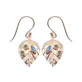 Isabelle Featherlight Dangle Earrings for Everyday Glam Labradorite Gray Dangle