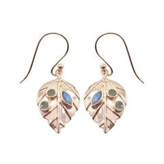 Isabelle Featherlight Dangle Earrings for Everyday Glam Labradorite Gray Dangle