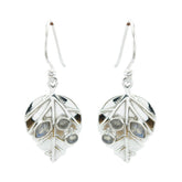 Bruna Featherlight Dangle Earrings for Everyday Glam Labradorite Gray Dangle