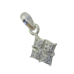 Isla Featherlight Diamond Pendant Necklace - Elegant Silver Charm