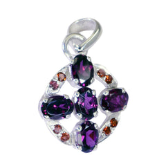 Florencia Featherlight Gemstone Necklace Pendant Garnet Red Red