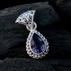 Amelia Blue Rope-Wire Featherlight Pendant