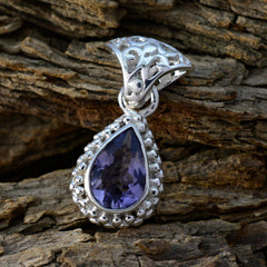 Amelia Blue Rope-Wire Featherlight Pendant