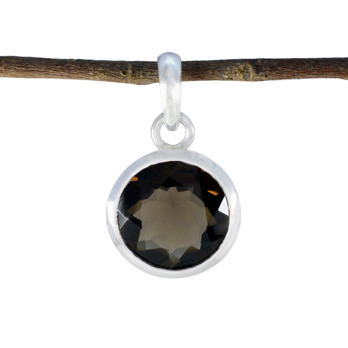 Micaela Featherlight Pendant with Smoky Gemstone Smoky Quartz Brown Brown