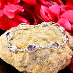 Maya Featherlight Purple Links Bracelet for Everyday Glam