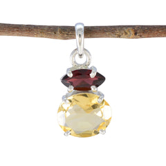 Yasmin Feminine Delicate Jewelry Gemstone Pendant Multi Stone multicolor Multicolor