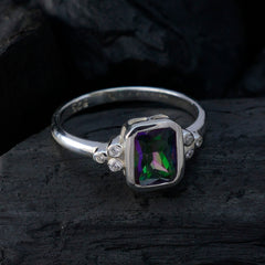 Zazlle Feminine Gemstone Ring with Colorful Accents
