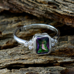 Zazlle Feminine Gemstone Ring with Colorful Accents