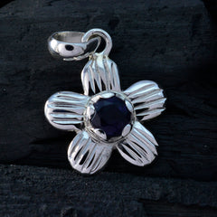 Fernanda Blue Pendant - Elegant Floral Design