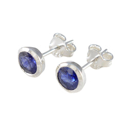 Fernanda Blue Solitaire Earrings for Every Occasion