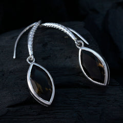 Fernanda Brown Solitaire Earrings for Everyday Elegance