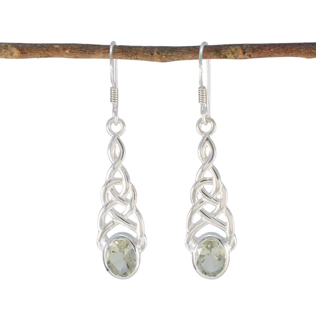 Fernanda Green Dangle Earrings for Everyday Glam Green Amethyst Green Dangle