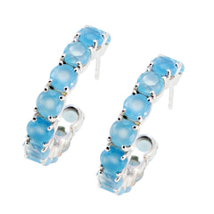 Florencia Blue Stud Earrings for Everyday Glam