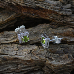 Florencia Green Stud Earrings for Everyday Glam