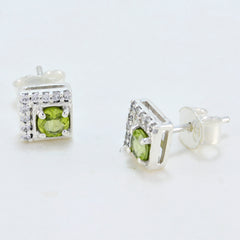 Florencia Green Stud Earrings for Everyday Glam