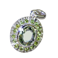 Freya Green Pendant Necklace with Sparkling Gemstones