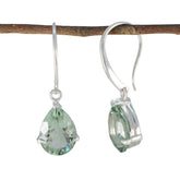 Gabriela Green Solitaire Earrings for Everyday Glam Green Amethyst Green Dangle