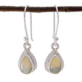 Anna Gemstone Dangle Earrings for Everyday Glam Chalcedony Blue Dangle